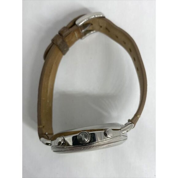 Fossil FTW1200 Women's Sand Leather Silver Analog Dial Hybrid Smartwatch XX706 - Picture 8 of 12